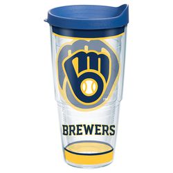Tervis MLB 24 oz Milwaukee Brewers Multicolored BPA Free Tumbler with Lid