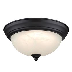 Westinghouse 4.75 in. H X 11 in. W X 11 in. L Bronze Black LED Ceiling Light Fixture