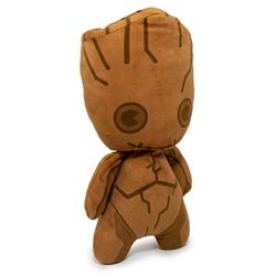 Buckle-Down Marvel Comics For Dog Brown Plush Kawaii Groot Standing Pose Squeaky Dog Toy 1 pk