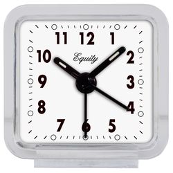 La Crosse Technology Equity 2.5 in. Clear Alarm Clock Analog Battery Operated