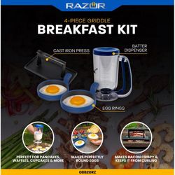 Razor Cast Iron/Silicone Breakfast Kit 5 pc