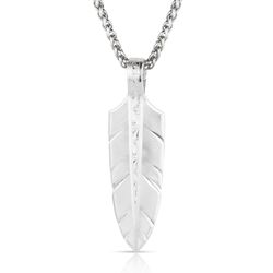 Montana Silversmiths Women's Freedom and Strength Feather Necklace