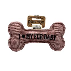 History and Heraldry I Love My Fur Baby Squeaky Dog Toy