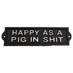 Koppers Hardware English Brown Decorative Embossed Sign 2 in. H X 9 in. W