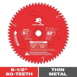 Diablo Steel Demon 6-1/2 in. D X 5/8 in. TiCo Hi-Density Carbide Metal Saw Blade 60 teeth 1 pk