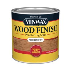 Minwax Wood Finish Semi-Transparent Red Chestnut Oil-Based Penetrating Wood Stain 1/2 pt