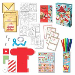 Box Candiy Totally Santa Mini Mailbox Set Multicolored