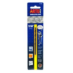 ARTU 11/64 in. X 3-5/16 in. L Cobalt Drill Bit Straight Shank 1 pc