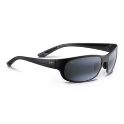 Maui Jim Twin Falls Sunglasses Unisex Gloss Black Fade Frame Neutral Gray Lens Polarized