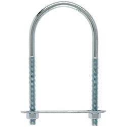 Hampton 0.31 in. X 2-1/2 in. W X 5-1/4 in. L Coarse Zinc-Plated Steel U-Bolt
