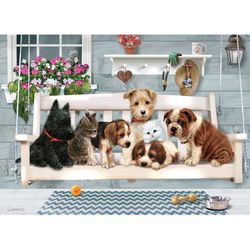 Cobble Hill Porch Pals Jigsaw Puzzle 350 pc