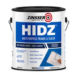 Zinsser HIDZ White Flat Water-Based Primer and Sealer 1 gal