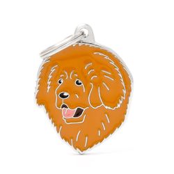 MyFamily Friends Brown Tibetan Mastiff Metal Dog Pet Tags Medium