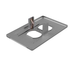 Westek LumiCover Satin Nickel 1 gang Plastic Duplex Nightlight Wall Plate 1 pk
