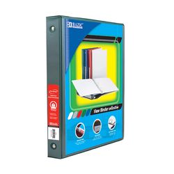 Bazic Products 1 in. W X 9.96 in. L 3-Ring Green View Binder