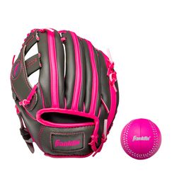 Franklin Pink PVC Baseball Glove & Ball Set 1 pk