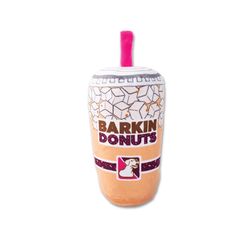 Pet Shop by Fringe Studio For Dog Multicolored Plush Barkin Donuts Iced Coffee Dog Toy 1 pk