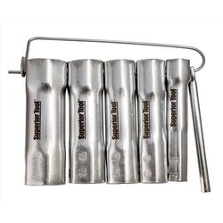 Superior Tool Shower Valve Socket Wrench Set Silver 6 pc