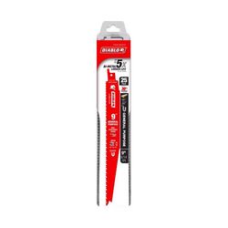 Diablo 9 in. Bi-Metal General Purpose Reciprocating Saw Blade 8/14 TPI 25 pk
