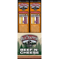 Old Trapper Original Beef Stick and Cheese 1.3 oz Shrink Wrapped