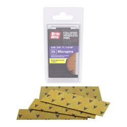 Grip-Rite Assorted in. L X 23 Ga. Straight Strip Electro Galvanized Micro Pin Variety Pack 3200 pk
