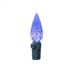 Celebrations Classic LED C6 Blue 100 ct String Christmas Lights 24.75 ft.
