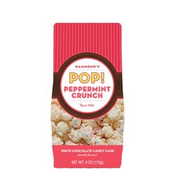 Hammond's Candies Christmas White Chocolate Peppermint Popcorn 6 oz Bagged