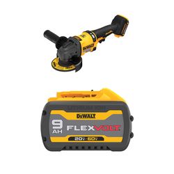 DEWALT 60V MAX* 4-1/2 in. - 6 in. Grinder with DEWALT FLEXVOLT 20V/60V MAX* Battery, 9.0-Ah