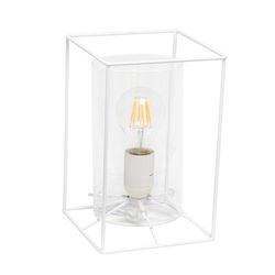 Lalia Home 9 in. White Table Lamp