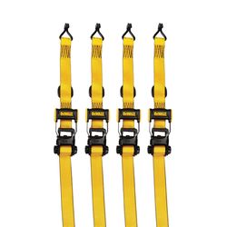 DeWalt 1.5 in. W X 16 ft. L Ratchet Strap 1100 lb 4 pk