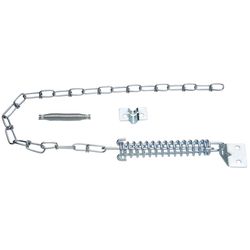 National Hardware 3.55 in. L Steel Zinc Plated Silver Door Stop Mounts to door .7 in.