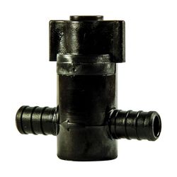 Flair-It Ecopoly 1/2 in. Crimp X 1/2 in. Crimp Plastic Straight Stop Valve