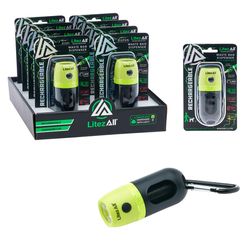 LitezAll Black LED Rechargeable Flashlight