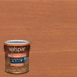 Valspar One-Coat Semi-Transparent Cedar Natural tone Water-Based Acrylic Stain and Sealer 1 gal