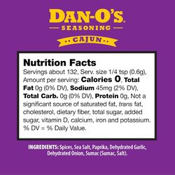 Dan-O's Cajun Seasoning 2.8 oz