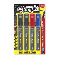 Sharpie PRO Assorted Fine Tip Permanent Marker 4 pk