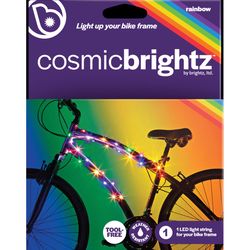 Brightz Cosmic Brightz Rainbow LED Bicycle Frame Light Kit ABS Plastic, Silicone/Rubber, Iron, Elect