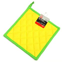 Chef Craft Yellow and Green Cotton Pot Holder