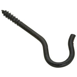 National Hardware Black Steel Ceiling Hook 25 lb. cap. 3 pk