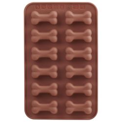 Trudeau Dog Bones Chocolate Mold Brown 2 pc