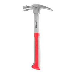 GreatNeck 20 oz Smooth Face Hatchet Claw Hammer 14.8 in. Fiberglass Handle