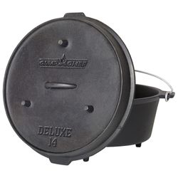 Camp Chef Deluxe Cast Iron Dutch Oven 9.12 qt Black
