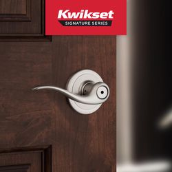 Kwikset Tustin Satin Nickel Privacy Lockset 1-3/4 in.