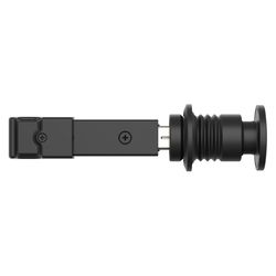 National Hardware Matte Zinc Indoor Sliding Door Lock