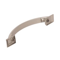Amerock Candler Transitional Arch Cabinet Pull 3-3/4 in. Polished Nickel Silver 1 pk