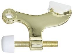 National Hardware Zinc Brass Gold Hinge Pin Door Stop Mounts to door .5 in.