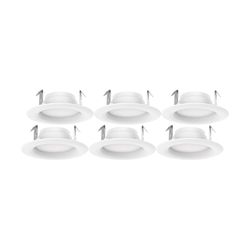 Satco Nuvo White 4 in. W Plastic LED Retrofit Recessed Lighting 8.7 W