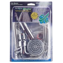 Whedon Blaster Chrome Plastic 1 settings Handheld Showerhead 2.5 gpm