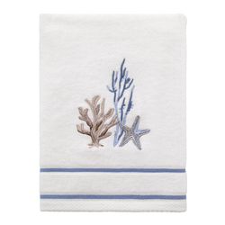 Avanti Linens Abstract Coastal White Cotton Hand Towel 1 pc