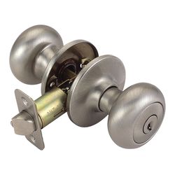 Design House Cambridge Satin Nickel Entry Knobs 1-3/4 in.